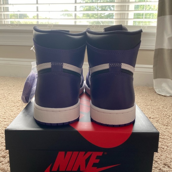 AIR JORDAN 1 retro og “Court Purple” deadstock 11M - Picture 5 of 7
